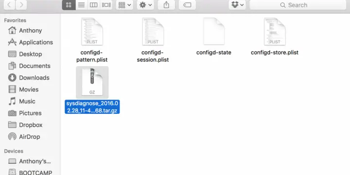 Cómo obtener archivos de diagnóstico del sistema en macOS
